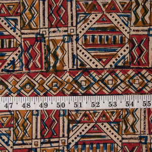 Precut 0.5 meters -Kalamkari Handblock Printed Cotton Fabric