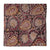 Black Kalamkari Handblock Printed Cotton fabric with floral print