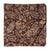 Brown Kalamkari Handblock Printed Cotton fabric with musical instruments print