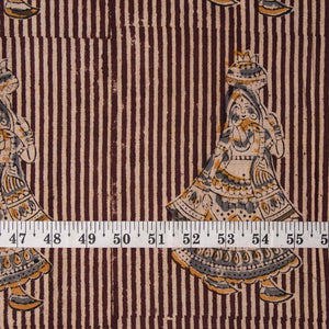 Precut 1 meter -Kalamkari Handblock Printed Cotton Fabric