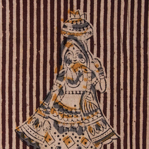 Precut 1 meter -Kalamkari Handblock Printed Cotton Fabric