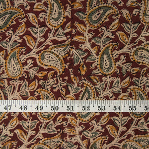 Precut 1 meter -Kalamkari Handblock Printed Cotton Fabric