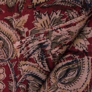 Precut 0.5 meters -Kalamkari Handblock Printed Cotton Fabric