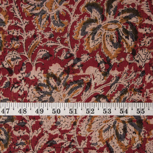 Precut 0.25 meters -Kalamkari Handblock Printed Cotton Fabric