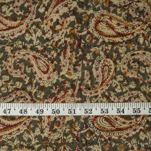 Precut 1 meters -Kalamkari Handblock Printed Cotton Fabric