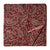 Red Kalamkari Handblock Printed Cotton fabric with paisley print