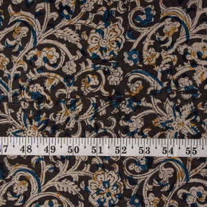 Precut 1 meter -Kalamkari Handblock Printed Cotton Fabric