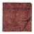Red Kalamkari Handblock Printed Cotton fabric with floral print
