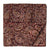Brown Kalamkari Handblock Printed Cotton fabric with paisley print