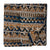Blue and Yellow Kalamkari Handblock Printed Cotton fabric with geometrical print