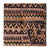 Black and yellow Kalamkari Handblock Printed Cotton fabric with geometrical print