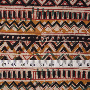 Precut 1 meter -Kalamkari Handblock Printed Cotton Fabric