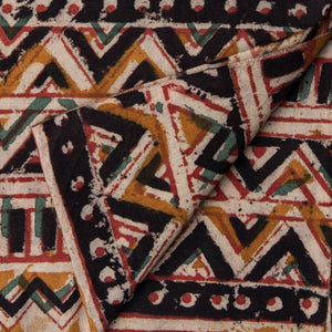 Precut 1 meter -Kalamkari Handblock Printed Cotton Fabric