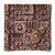 Black Kalamkari Handblock Printed Cotton fabric with floral print