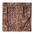 Brown Kalamkari Handblock Printed Cotton fabric with floral print
