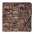 Brown Kalamkari Handblock Printed Cotton fabric with floral print