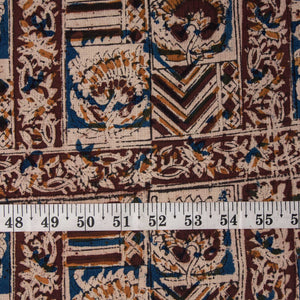 Precut 1 meter -Kalamkari Handblock Printed Cotton Fabric