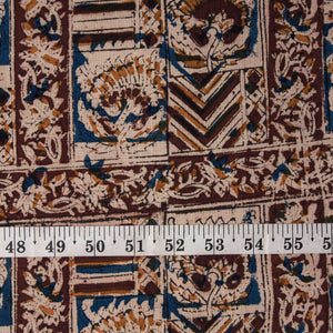Precut 0.75 meters -Kalamkari Handblock Printed Cotton Fabric