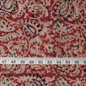 Precut 0.75 meters -Kalamkari Handblock Printed Cotton Fabric