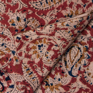 Precut 1 meter -Kalamkari Handblock Printed Cotton Fabric