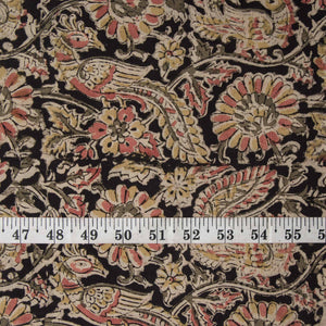 Precut 0.5 meters -Kalamkari Handblock Printed Cotton Fabric