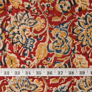 Precut 1 meter -Kalamkari Handblock Printed Cotton Fabric