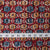 Red & Blue Kalamkari Handblock Printed Cotton Fabric