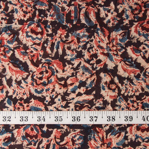 Precut 1 meter -Kalamkari Handblock Printed Cotton Fabric