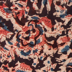 Precut 1 meter -Kalamkari Handblock Printed Cotton Fabric