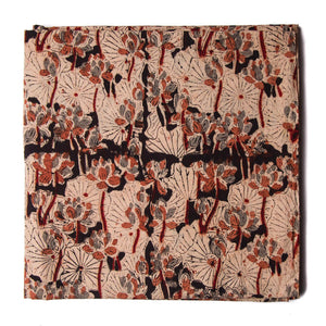 Precut 1 meter -Kalamkari Handblock Printed Cotton Fabric