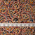 Yellow & Red Kalamkari Hand Block Printed Cotton Fabric