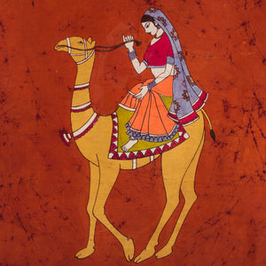 Handloom Maheshwari Cotton Silk Batik Print Dupatta