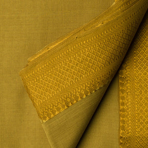 Original Mangalgiri Handloom Cotton Fabric with Golden Border