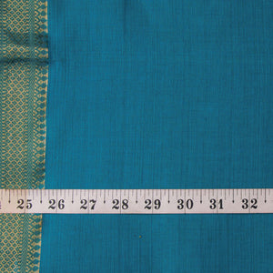 Precut 0.25 meters -Original Mangalgiri Handloom Cotton Fabric with Golden Border