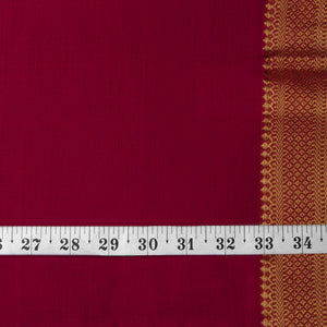 Original Mangalgiri Handloom Cotton Fabric with Golden Border