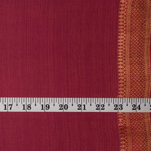 Original Mangalgiri Handloom Cotton Fabric with Golden Border