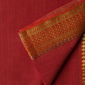 Precut 1 meter -Original Mangalgiri Handloom Cotton Fabric with Golden Border