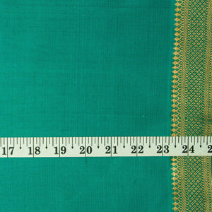 Precut 1 meter -Original Mangalgiri Handloom Cotton Fabric with Golden Border