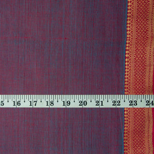 Original Mangalgiri Handloom Cotton Fabric with Golden Border