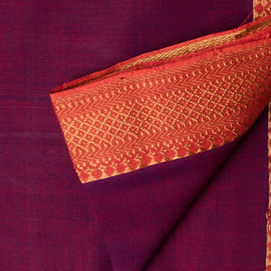 Original Mangalgiri Handloom Cotton Fabric with Golden Border