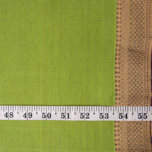 Original Mangalgiri Handloom Cotton Fabric with Golden Border