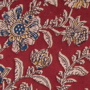 Precut 1 meter -Kalamkari Screen Printed Cotton Fabric