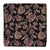 Black and Off white Screen Printed Kalamkari Cotton Fabric with Floral print