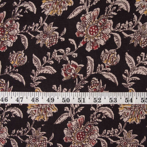 Precut 0.25 meters -Kalamkari Screen Printed Cotton Fabric