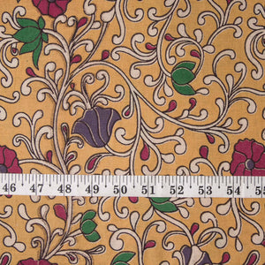 Precut 0.75 meters -Kalamkari Screen Printed Cotton Fabric