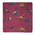 Pink Screen Printed Kalamkari Cotton Fabric with bird print