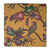 Yellow Screen Printed Kalamkari Cotton Fabric with bird print