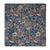 Blue Screen Printed Kalamkari Cotton Fabric with Floral print