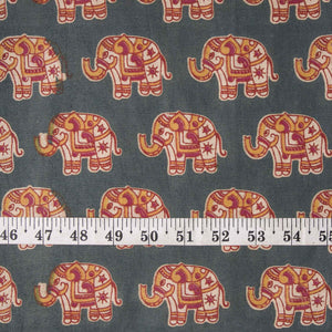 Precut 1 meter -Kalamkari Screen Printed Cotton Fabric