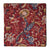 Red Screen Printed Kalamkari Cotton Fabric with Floral print